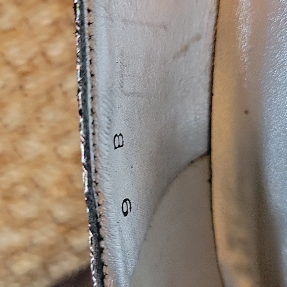 RANGONI FIRENZE rainbow metalic all leather heel.  Pointed toe.  Size is 9. - Picture 9 of 12